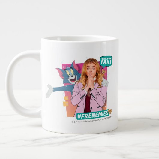 Tom & Jerry mit Kayla - Frenemies Jumbo-Tasse (Links)