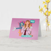 Tom & Jerry mit Kayla - Frenemies Karte (Gelbe Blume)