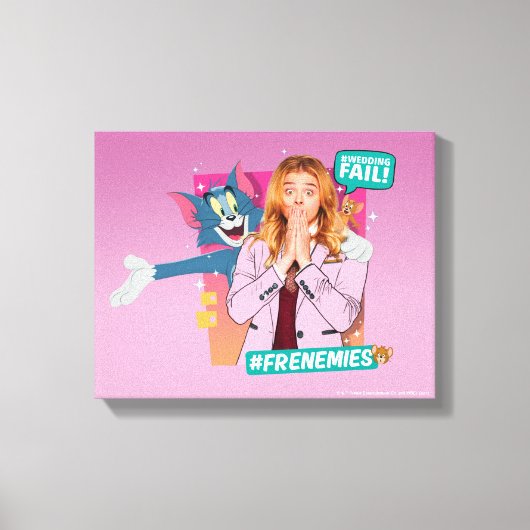 Tom & Jerry mit Kayla - Frenemies Leinwanddruck (Vorderseite)