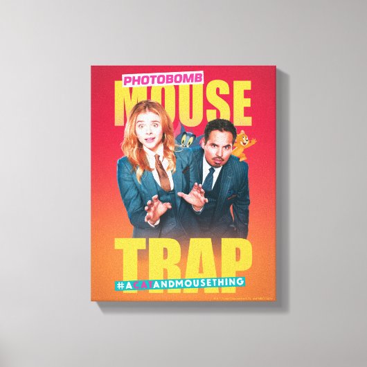 Tom & Jerry mit Kayla und Terrance - Maus-Falle Leinwanddruck (Vorderseite)