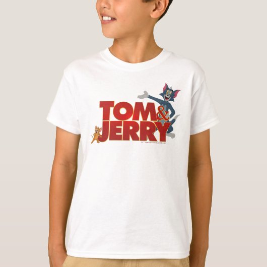 Tom & Jerry mit Movie-Logo T-Shirt (Vorderseite)