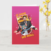 Tom & Jerry mit Terrance - so rollen wir Karte (Gelbe Blume)