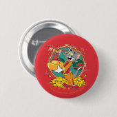 Tom & Jerry New Years Red Envelope Button (Vorne & Hinten)