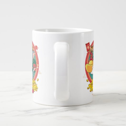 Tom & Jerry New Years Red Envelope Jumbo-Tasse (Rückseite)