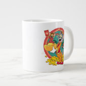 Tom & Jerry New Years Red Envelope Jumbo-Tasse (Vorderseite Rechts)