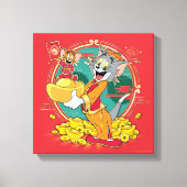 Tom & Jerry New Years Red Envelope Leinwanddruck (Vorderseite)