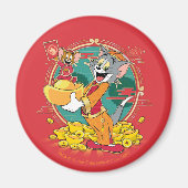 Tom & Jerry New Years Red Envelope Magnet (Vorne)
