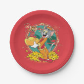 Tom & Jerry New Years Red Envelope Pappteller (Vorderseite)