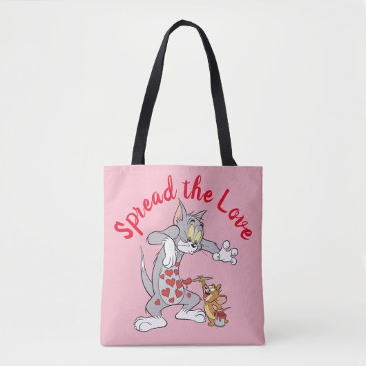 Tom & Jerry Painting Valentine Hearts Tasche (Vorderseite)