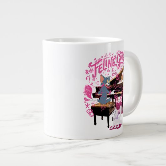 Tom & Jerry Play Piano - Feline Good Jumbo-Tasse (Vorderseite Rechts)