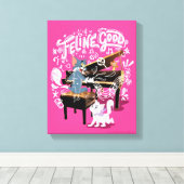Tom & Jerry Play Piano - Feline Good Leinwanddruck (Insitu (Holzboden))