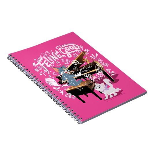 Tom & Jerry Play Piano - Feline Good Notizblock (Rechte Seite)