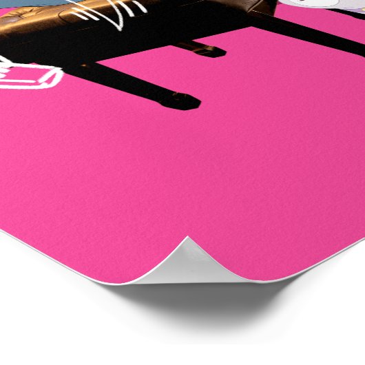 Tom & Jerry Play Piano - Feline Good Poster (Ecke)