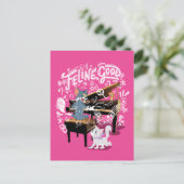 Tom & Jerry Play Piano - Feline Good Postkarte (Stehend Vorderseite)