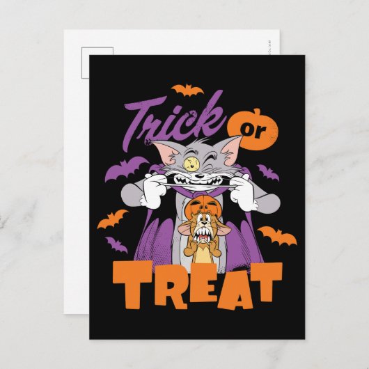 Tom & Jerry | Trick oder Trete Postkarte (Vorne/Hinten)