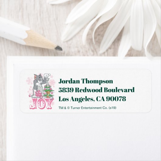 Tom, Jerry und Nibbles dekorieren Joy (Insitu)