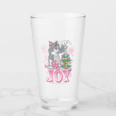 Tom, Jerry und Nibbles dekorieren Joy Glas (Vorderseite)
