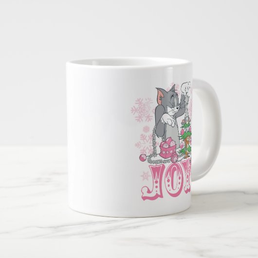 Tom, Jerry und Nibbles dekorieren Joy Jumbo-Tasse (Vorderseite Rechts)