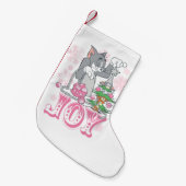 Tom, Jerry und Nibbles dekorieren Joy Kleiner Weihnachtsstrumpf (Vorderansicht (hängend))