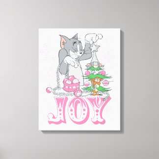 Tom, Jerry und Nibbles dekorieren Joy Leinwanddruck