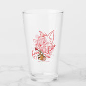 Tom & Jerry Valentine Painting Glas (Vorderseite)