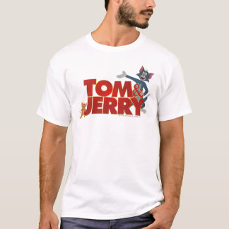 Tom & Jerry With Movie Logo T-Shirt