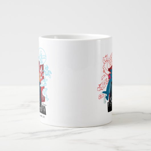 Tom & Jerry with Terrance - Wachverwaltung Jumbo-Tasse (Vorderseite)