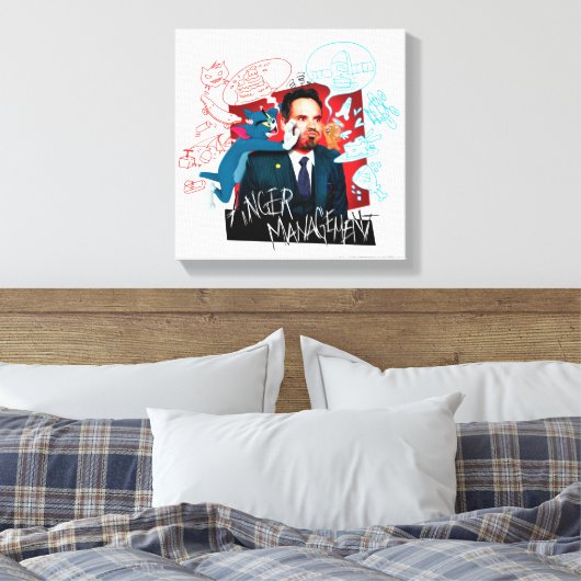 Tom & Jerry with Terrance - Wachverwaltung Leinwanddruck (Insitu (Schlafzimmer))