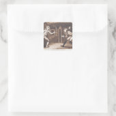 Tom Jones and the Centinel, 1799 Quadratischer Aufkleber (Tasche)