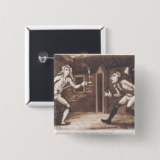 Tom Jones und der Centinel, 1799 Button (Vorne & Hinten)