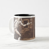 Tom Jones und der Centinel, 1799 Zweifarbige Tasse (Vorderseite Links)