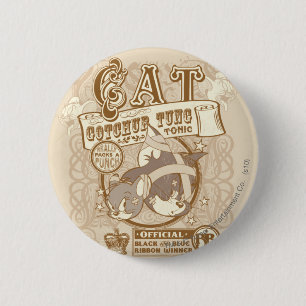Tom-Katze Gotchur Tung Stärkungsmittel Button