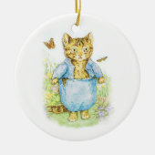 Tom Kitten in his Blue Suit by Beatrix Potter Keramik Ornament (Vorne)