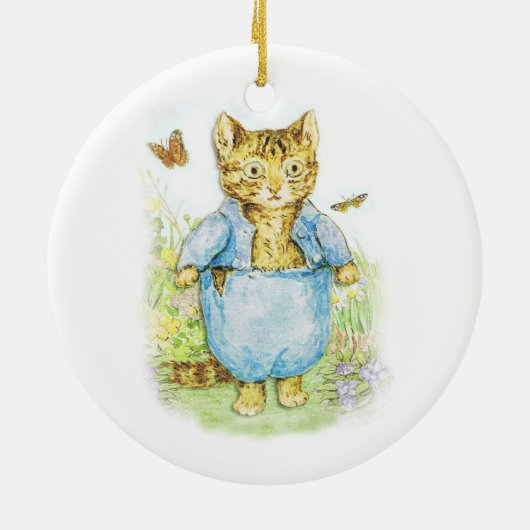 Tom Kitten in his Blue Suit by Beatrix Potter Keramik Ornament (Hinten)