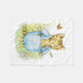 Tom Kitten in seinem blauen Anzug von Beatrix Pott Fleecedecke (Vorderseite (Horizontal))