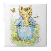 Tom Kitten in seinem blauen Anzug von Beatrix Pott Fliese (Vorderseite)