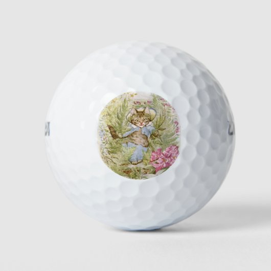 Tom Kitten (Niedliche Katze Illustration) Beatrix  Golfball (Vorderseite)