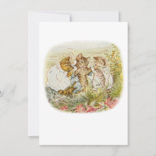Tom Kitten Vintag Illustration Dankeskarte (Vorderseite)