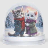 Tom & Luna 2025 Aurora Snow Globe Schneekugeln (Vorderseite)