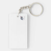 Tom & Luna Personalized Keychain, Custom Name Cat  Schlüsselanhänger (Rückseite)