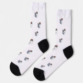 Tom & Luna’s Adventures™ Christmas Logo Crew Socks Socken (Linkes Detail)