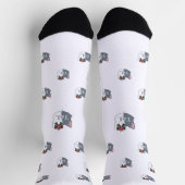 Tom & Luna’s Adventures™ Christmas Logo Crew Socks Socken (Oben)