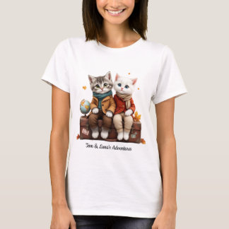 Tom & Luna’s Adventures™ Cozy Autumn Travel T-Shir T-Shirt