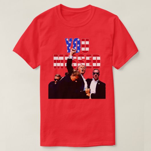 Tom MacDonald Sie haben das Shooting verpasst T-Shirt (Design vorne)