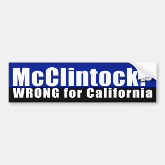 Tom McClintock? Falscher Autoaufkleber
