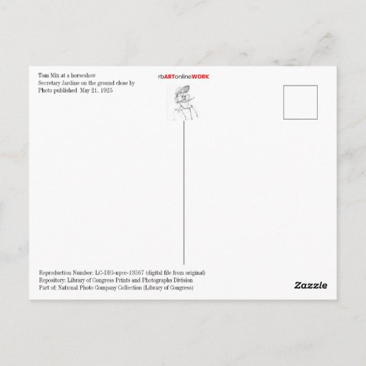 Tom mischt Wellen an die Menschenmenge Postkarte (Rückseite)