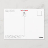 Tom mischte sich im Weißen Haus Postkarte (Rückseite)