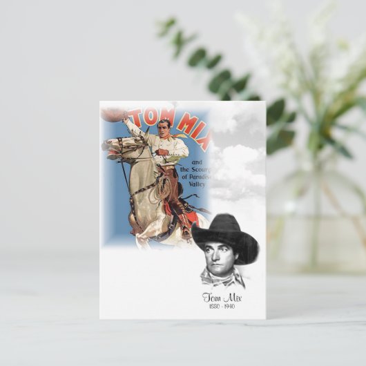 Tom Mix 1880 - 1940 Postkarte (Stehend Vorderseite)