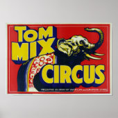 Tom Mix Circus - Vintages Circus Poster (Vorne)