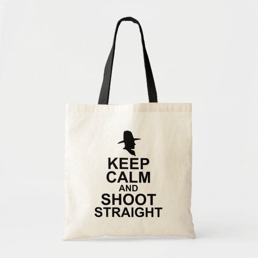 Tom Mix Keep Calm und schieße geradeaus Tragetasche (Vorne)